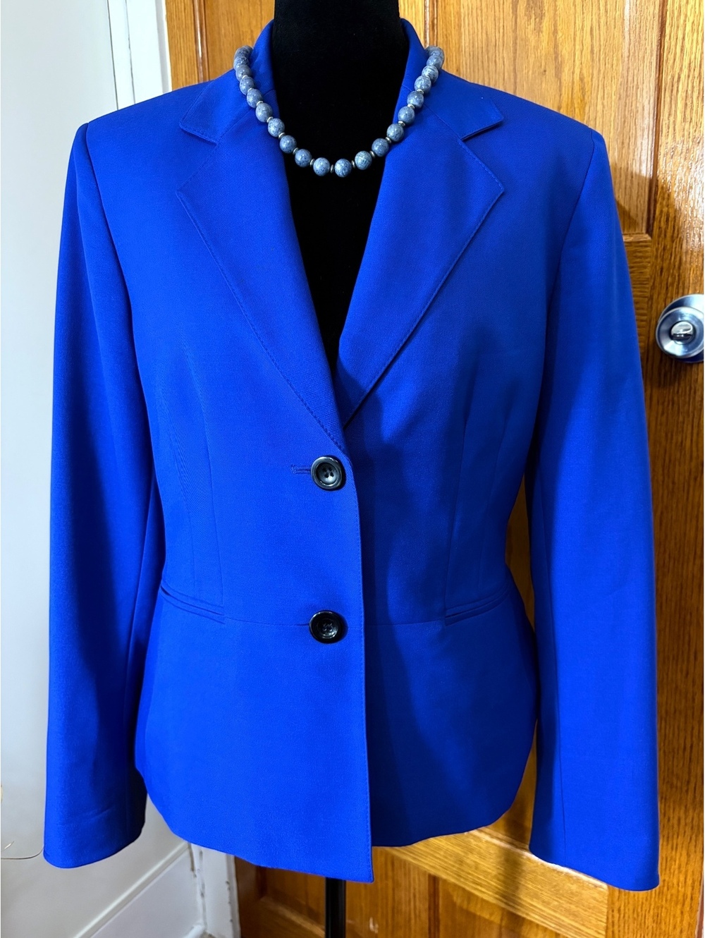 Joneswear Blue Blazer Size 18W Career Office Jacket 2 Button